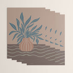 Modern Vase with Tropical Leaves Wrapping Paper Gallery Image 3