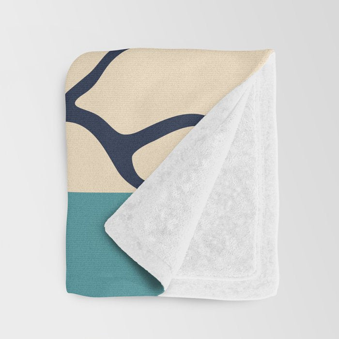 Colorful nature mountain tree landscape Throw Blanket Gallery Image 3