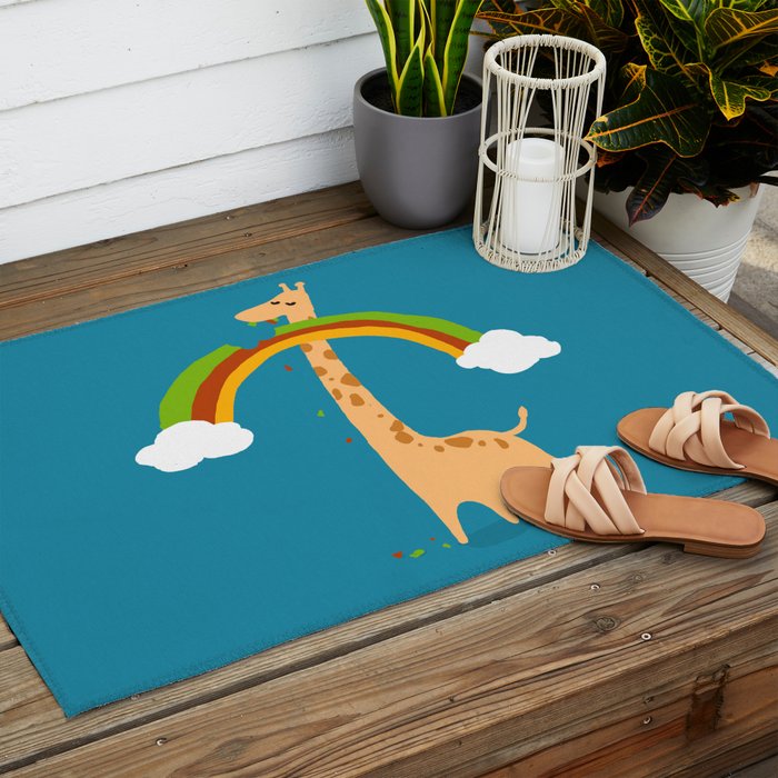Taste of Happiness Rainbow Outdoor Rug Gallery Image 2