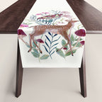 Floral Deer Table Runner Gallery Image 1