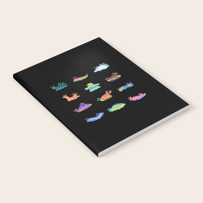Sea slug - black Notebook Gallery Image 2