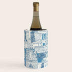 Washington DC toile blue Wine Chiller Gallery Image 2