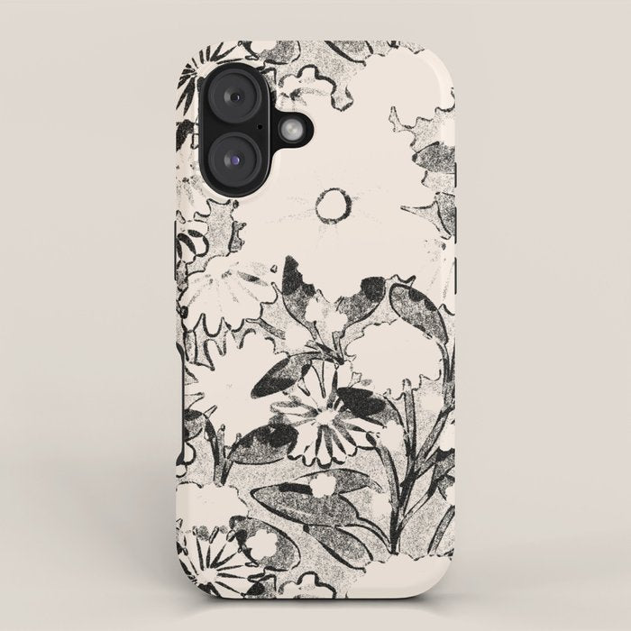 black and white garden iPhone Case Gallery Image 1