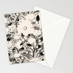 black and white garden Stationery Card Gallery Image 2