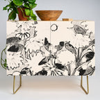 black and white garden Credenza Gallery Image 1