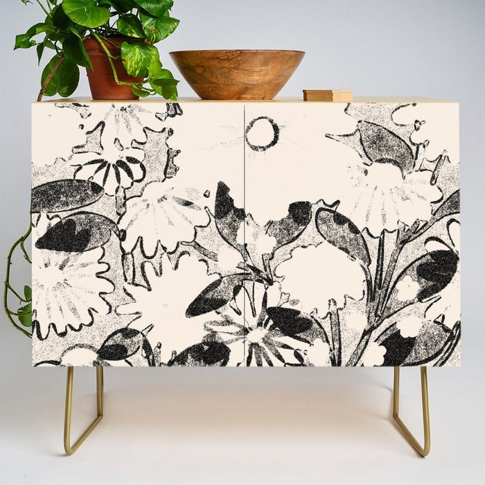 black and white garden Credenza Gallery Image 1
