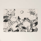black and white garden Welcome Mat Gallery Image 1