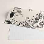 black and white garden Wrapping Paper Gallery Image 2