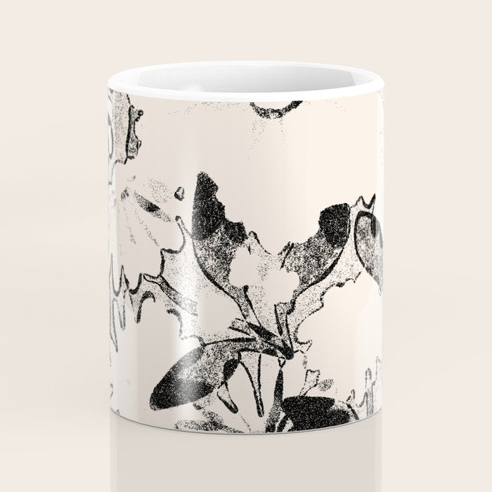 black and white garden Coffee Mug Gallery Image 4
