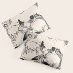 black and white garden Pillow Sham Gallery Image 3