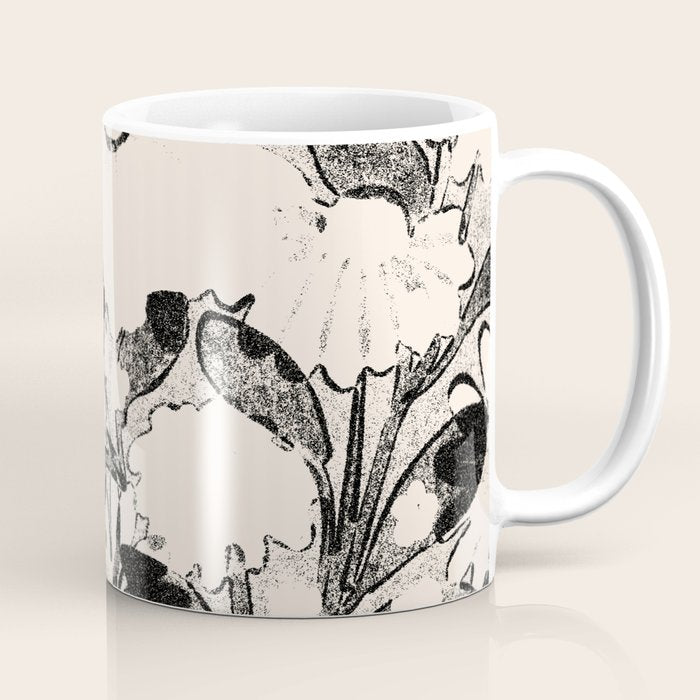 black and white garden Coffee Mug Gallery Image 1