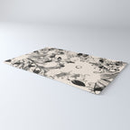 black and white garden Rug Gallery Image 3