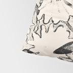 black and white garden Pillow Sham Gallery Image 4