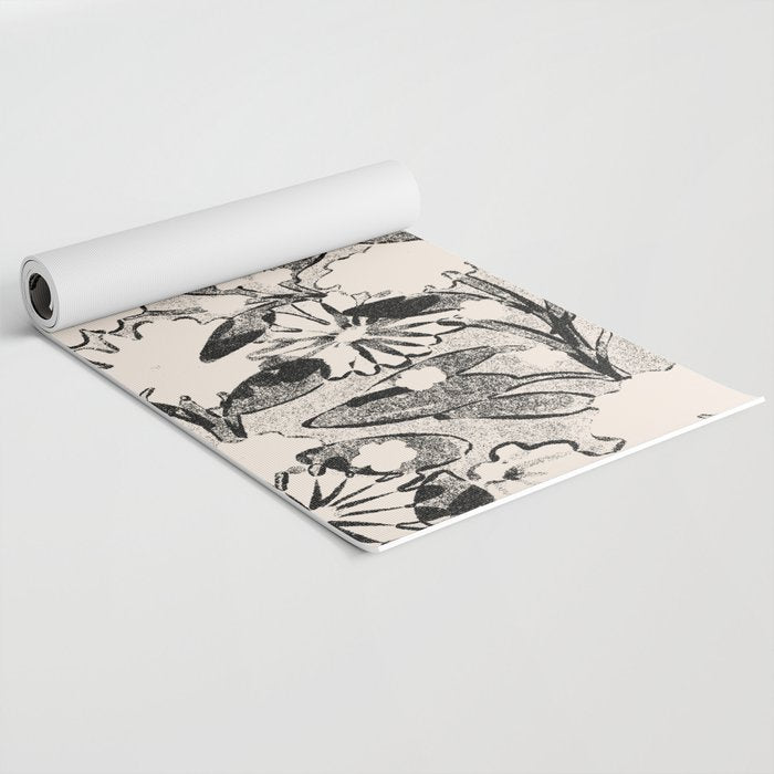 black and white garden Yoga Mat Gallery Image 2