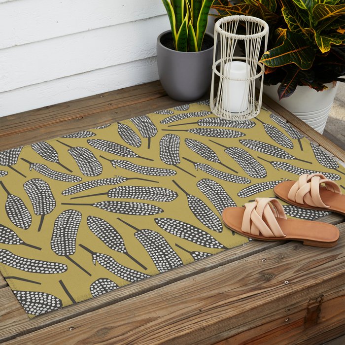 Guinea Fowl Feathers Outdoor Rug Gallery Image 2