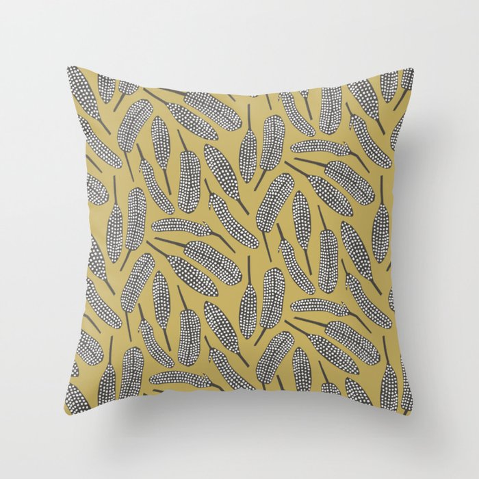 Guinea Fowl Feathers Throw Pillow Gallery Image 1