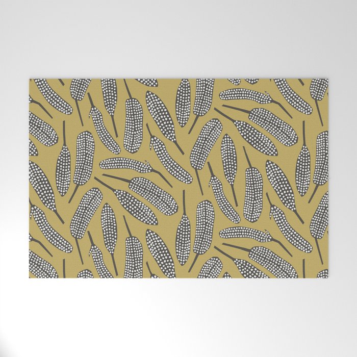 Guinea Fowl Feathers Welcome Mat Gallery Image 1