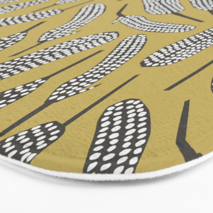 Guinea Fowl Feathers Bath Mat Gallery Image 3