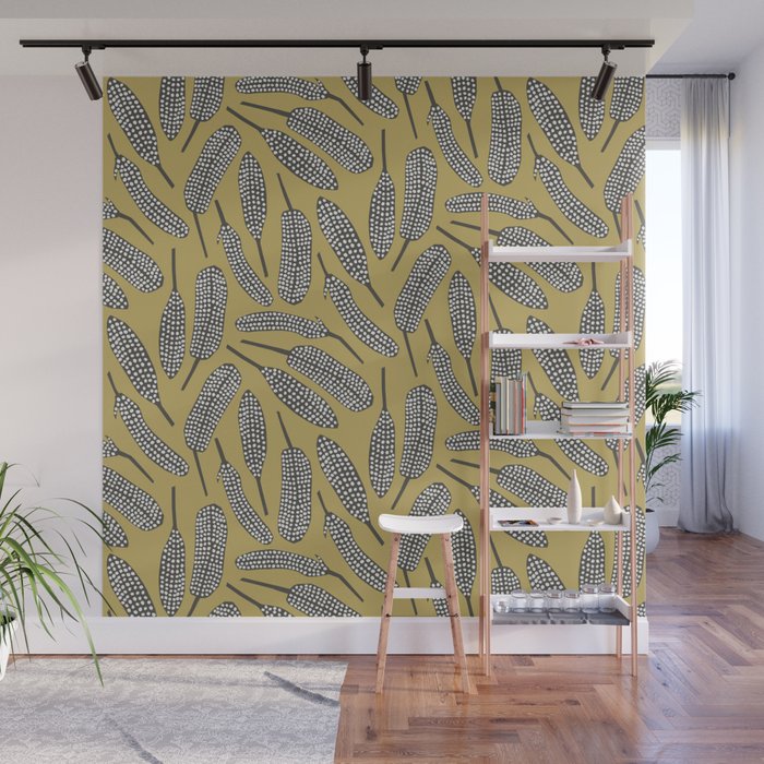 Guinea Fowl Feathers Wall Mural Gallery Image 1