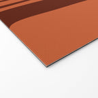 Palm Springs Mid Century Modern Abstract Pattern in Mid Mod Dark Orange Tones Welcome Mat Gallery Image 2