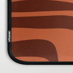Palm Springs Mid Century Modern Abstract Pattern in Mid Mod Dark Orange Tones Laptop Sleeve Gallery Image 3