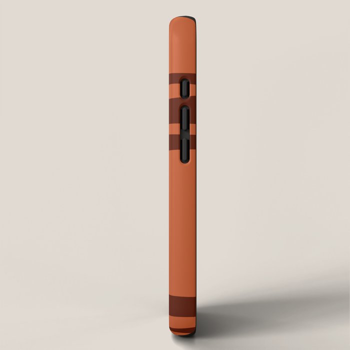 Palm Springs Mid Century Modern Abstract Pattern in Mid Mod Dark Orange Tones iPhone Case Gallery Image 2