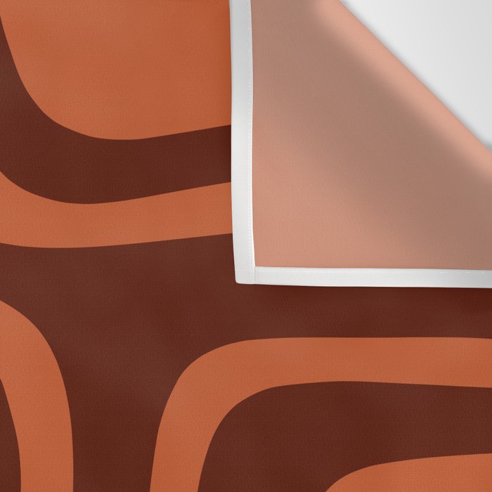 Palm Springs Mid Century Modern Abstract Pattern in Mid Mod Dark Orange Tones Wall Tapestry Gallery Image 3
