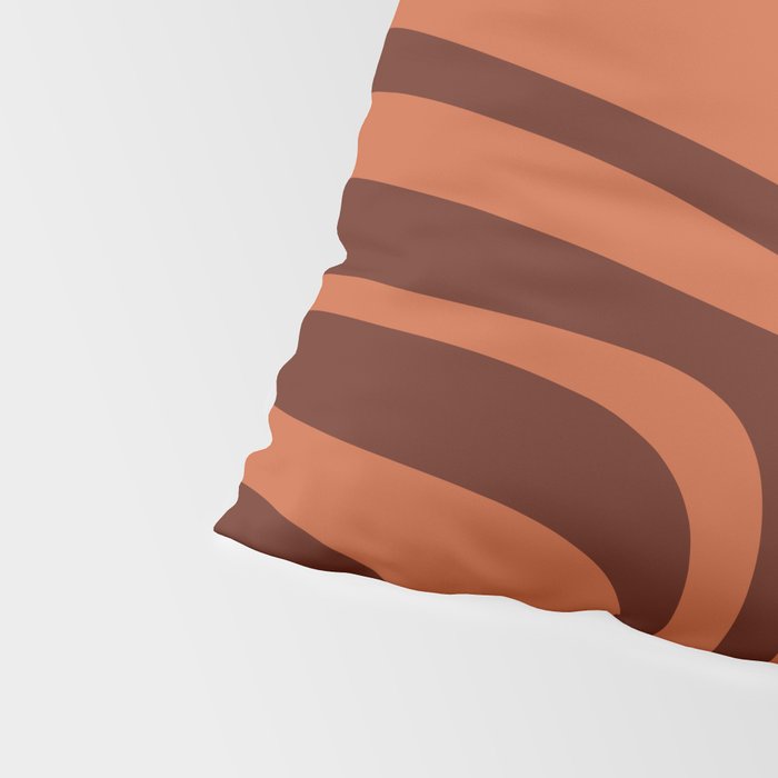 Palm Springs Mid Century Modern Abstract Pattern in Mid Mod Dark Orange Tones Pillow Sham Gallery Image 4
