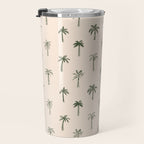 Summer palm tree doodle art pattern Travel Mug Gallery Image 3