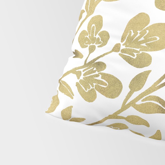 Cherry Blossoms - Gold Palette Pillow Sham Gallery Image 4