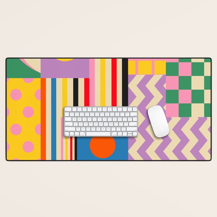 GEOMETRIC CITYSCAPE Desk Mat Gallery Image 1