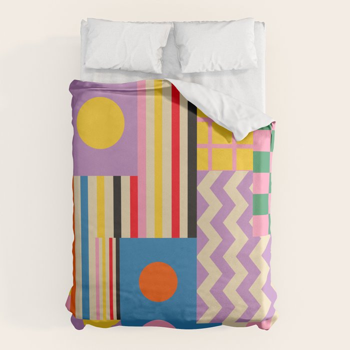 GEOMETRIC CITYSCAPE Duvet Cover Gallery Image 6