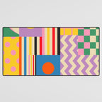 GEOMETRIC CITYSCAPE Desk Mat Gallery Image 3