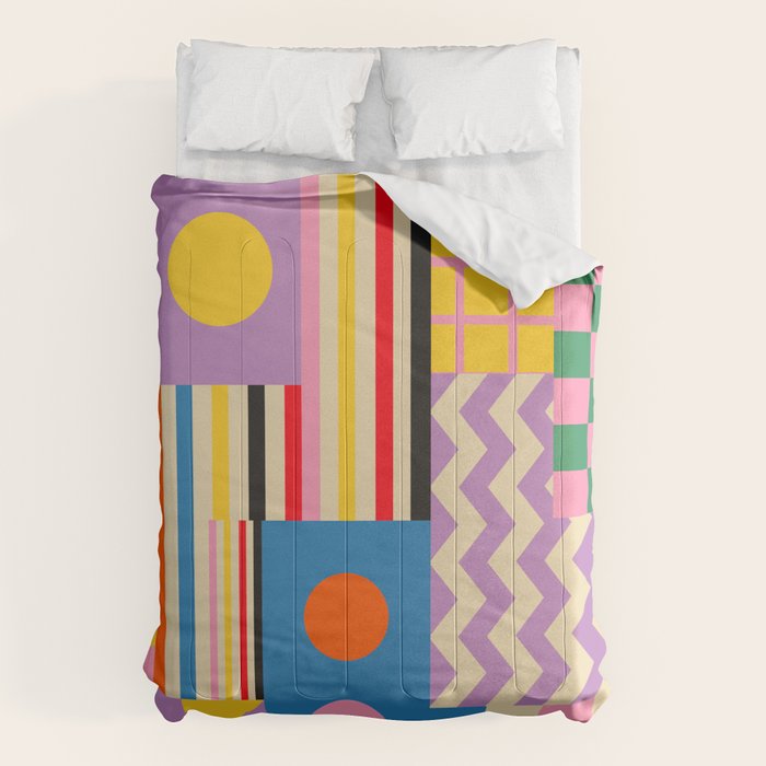 GEOMETRIC CITYSCAPE Comforter Gallery Image 6