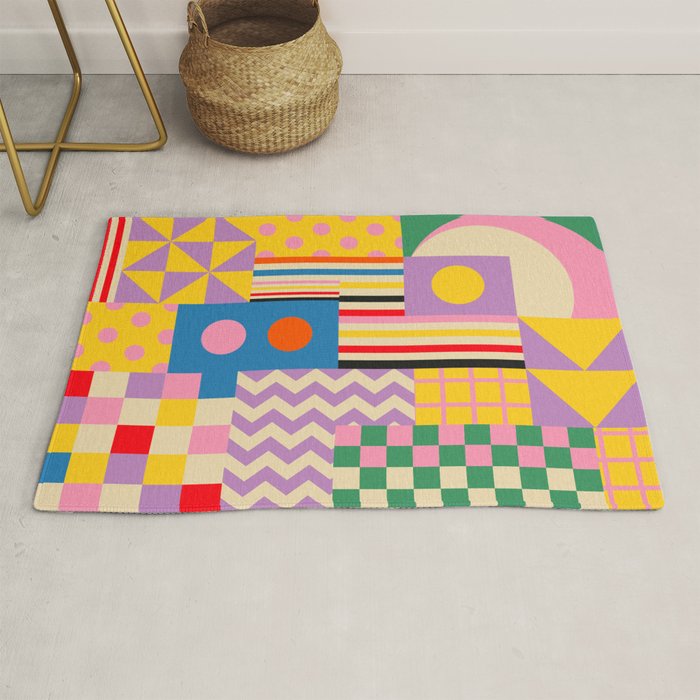 GEOMETRIC CITYSCAPE Rug Gallery Image 1