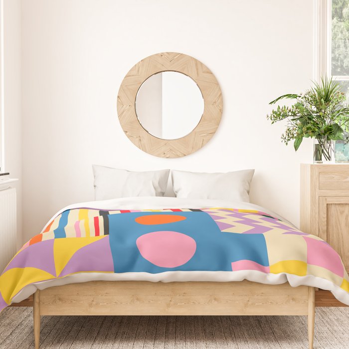GEOMETRIC CITYSCAPE Duvet Cover Gallery Image 3