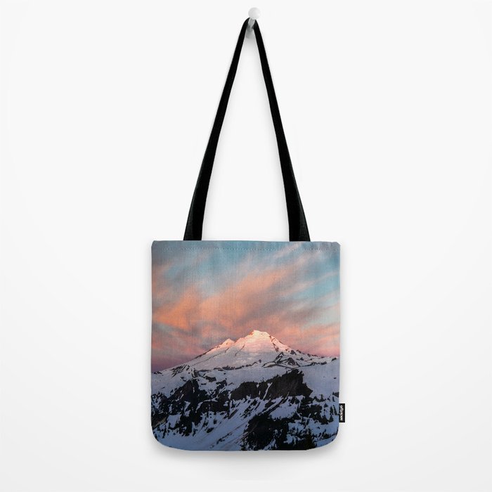 Mount Baker Mountain Adventure Sunset - Nature Photography Tote Bag Gallery Image 2