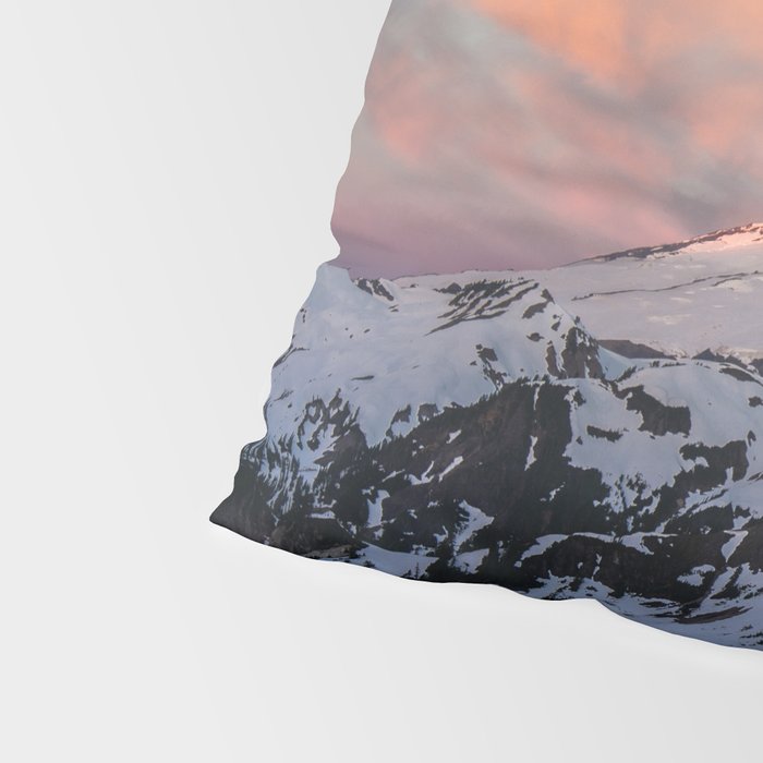 Mount Baker Mountain Adventure Sunset - Nature Photography Pillow Sham Gallery Image 4