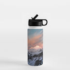 Mount Baker Mountain Adventure Sunset - Nature Photography Water Bottle Gallery Image 1