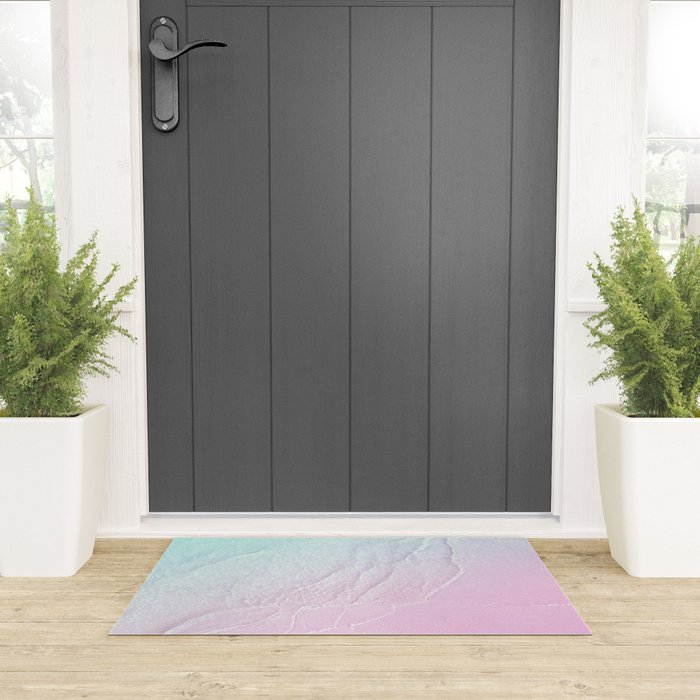 Seashore  - violet mist Welcome Mat Gallery Image 3