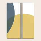 Geometric Abstraction 3 in Mustard, Navy, Gray, and White Notebook Gallery Image 4