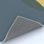 Geometric Abstraction 3 in Mustard, Navy, Gray, and White Rug Gallery Image 4
