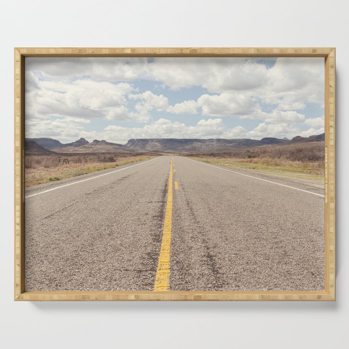 Texas Highways x West Texas Davis Mountains Photography Serving Tray Gallery Image 1