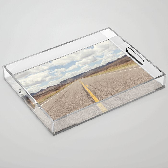 Texas Highways x West Texas Davis Mountains Photography Acrylic Tray Gallery Image 1
