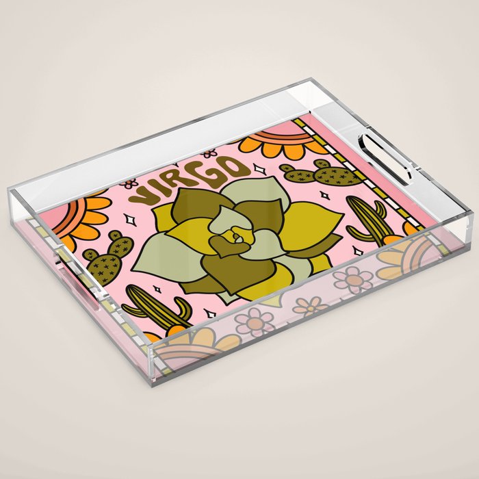 Virgo Cactus Acrylic Tray Gallery Image 1