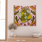 Virgo Cactus Wall Tapestry Gallery Image 2