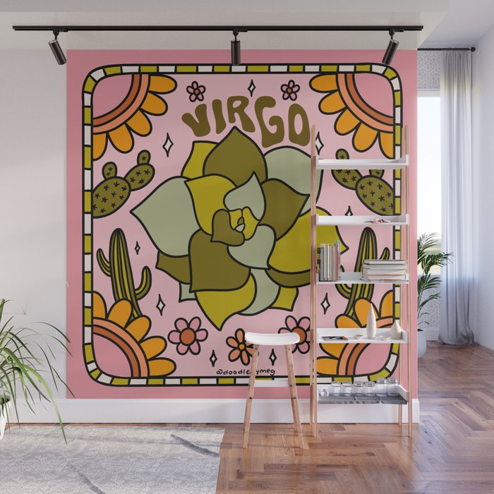 Virgo Cactus Wall Mural Gallery Image 1
