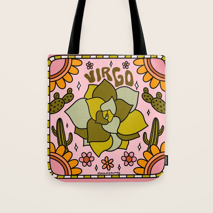 Virgo Cactus Tote Bag Gallery Image 1