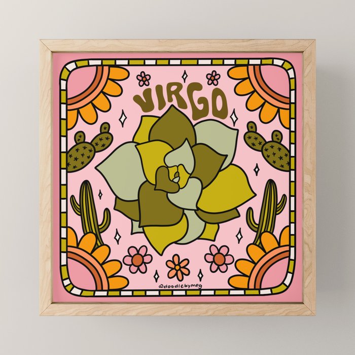Virgo Cactus Mini Art Print Gallery Image 1