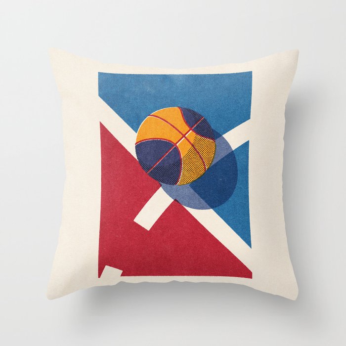 BALLS - Basketball - Street - II b Throw Pillow Gallery Image 1